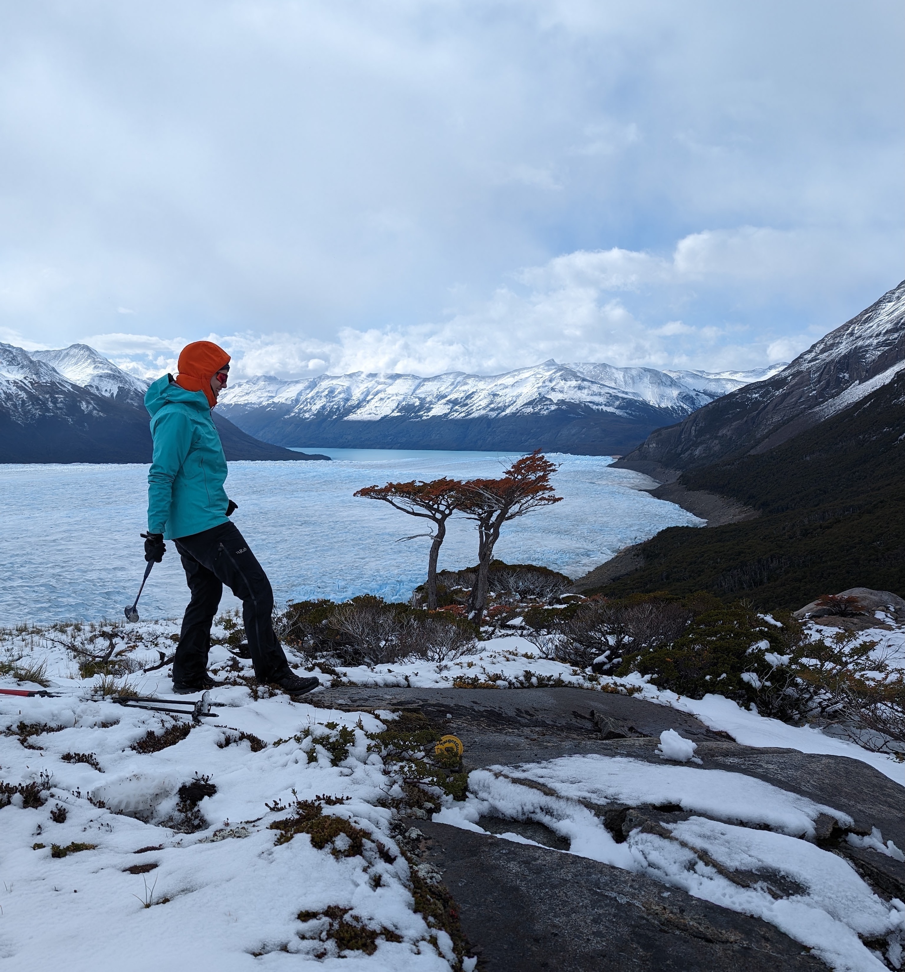 Sampling above Perito Moreno Glacier