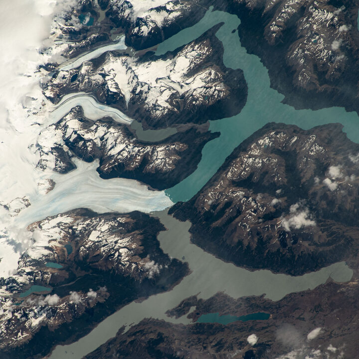 Patagonian glaciers from space