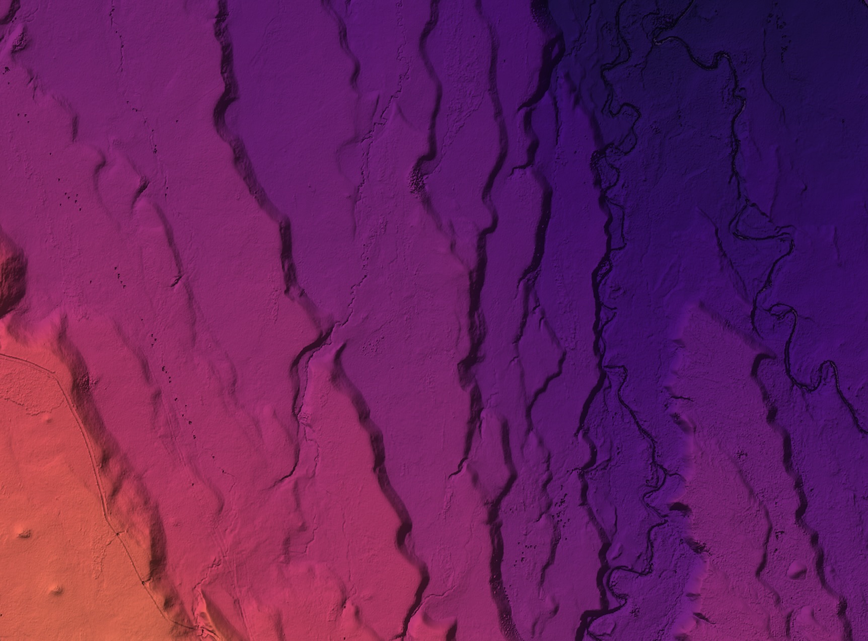 LiDAR DEM of Sorell Rivers terraces